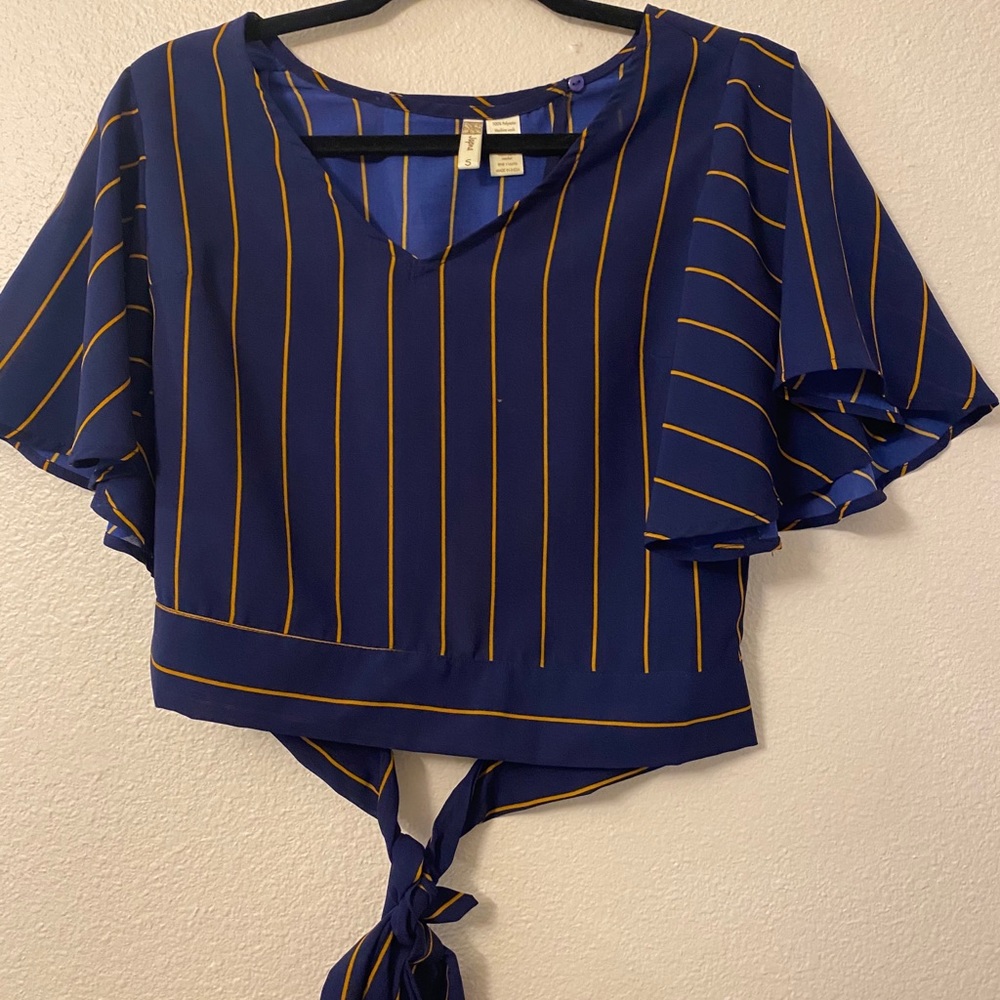 Navy Blue Crop top